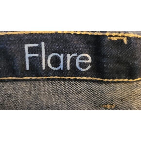 NWT Calvin Klein Jeans Women's Size 6 Blue Low Rise Flare Dark Wash - Picture 13 of 15